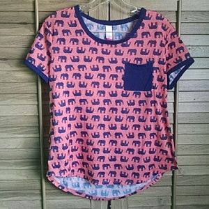 Short Sleeve Elephant Top